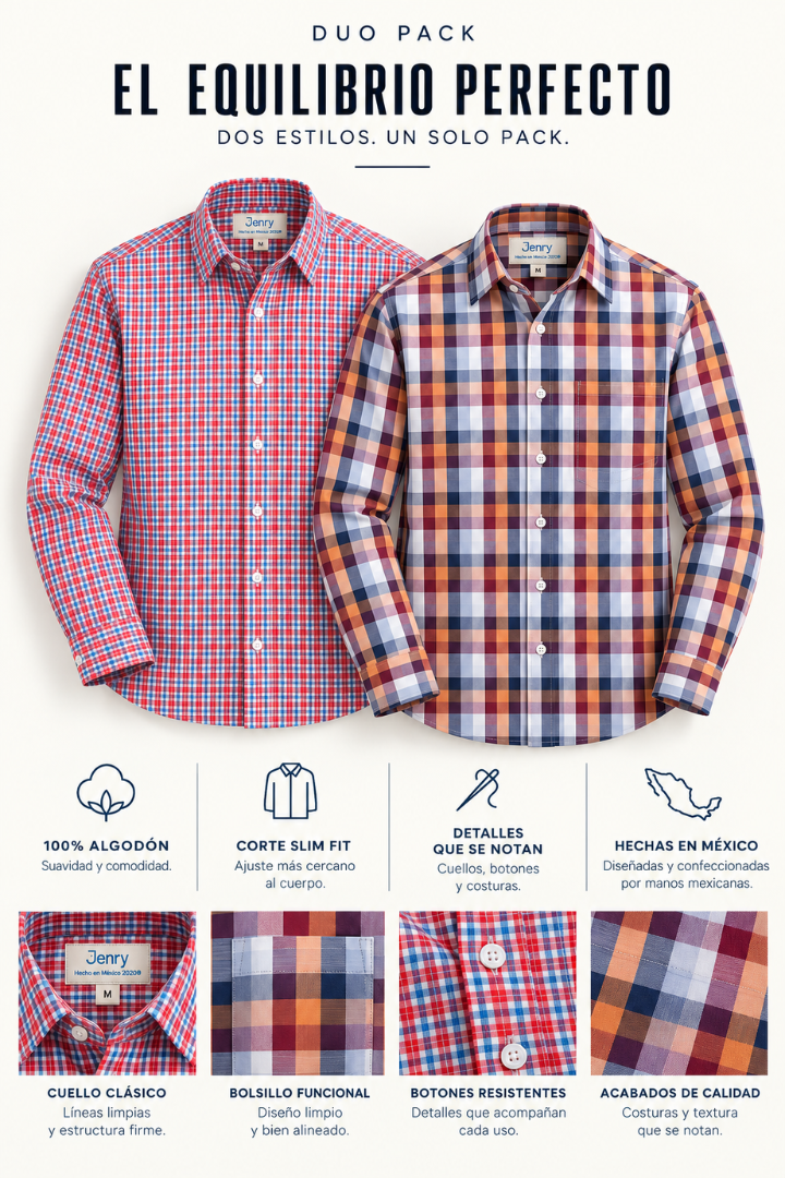 Dúo Distinción | 2 Camisas para Hombre