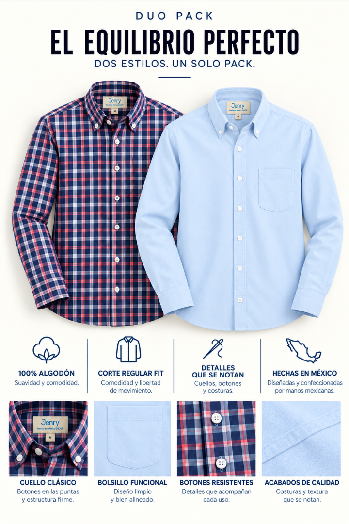 Dúo Presencia | 2 Camisas para Hombre