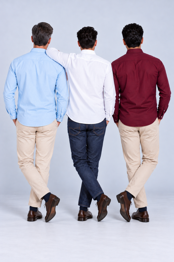 Trío Esencial | 3 Camisas para Hombre
