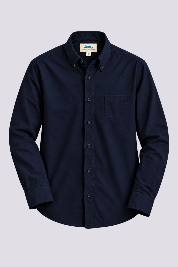 Camisa Azul Marino Regular Fit