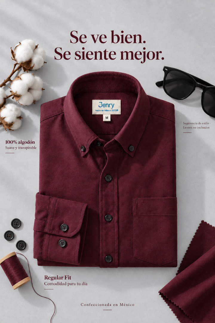 Camisa Vino Regular Fit