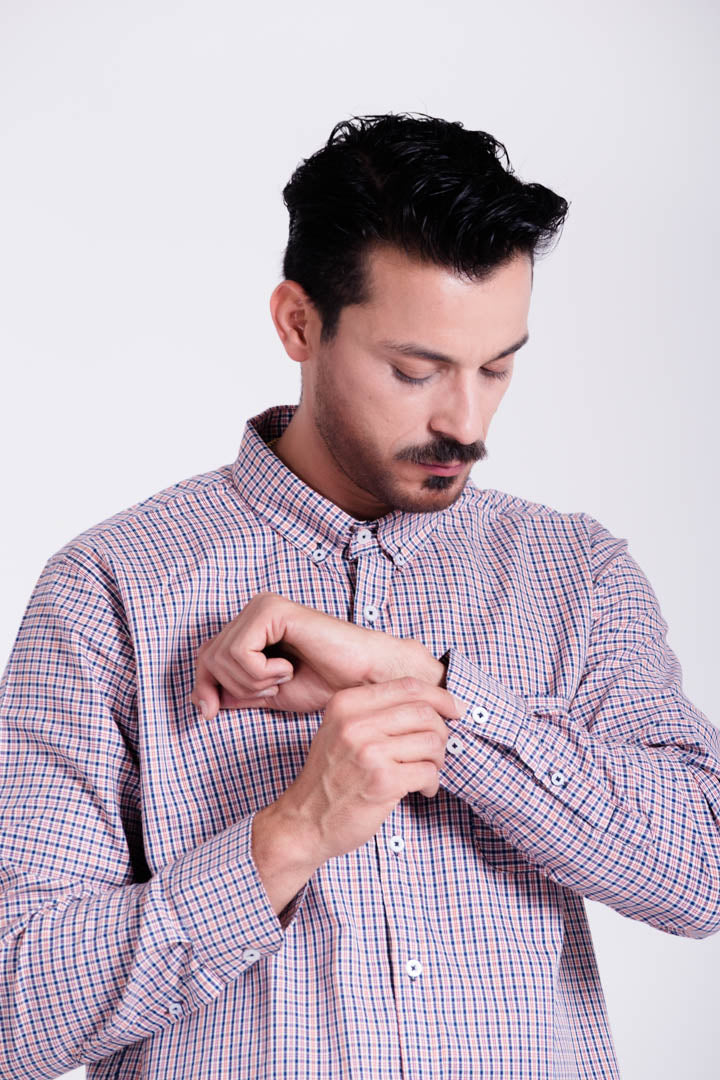 Camisa Hombre Cuadro Regular Fit