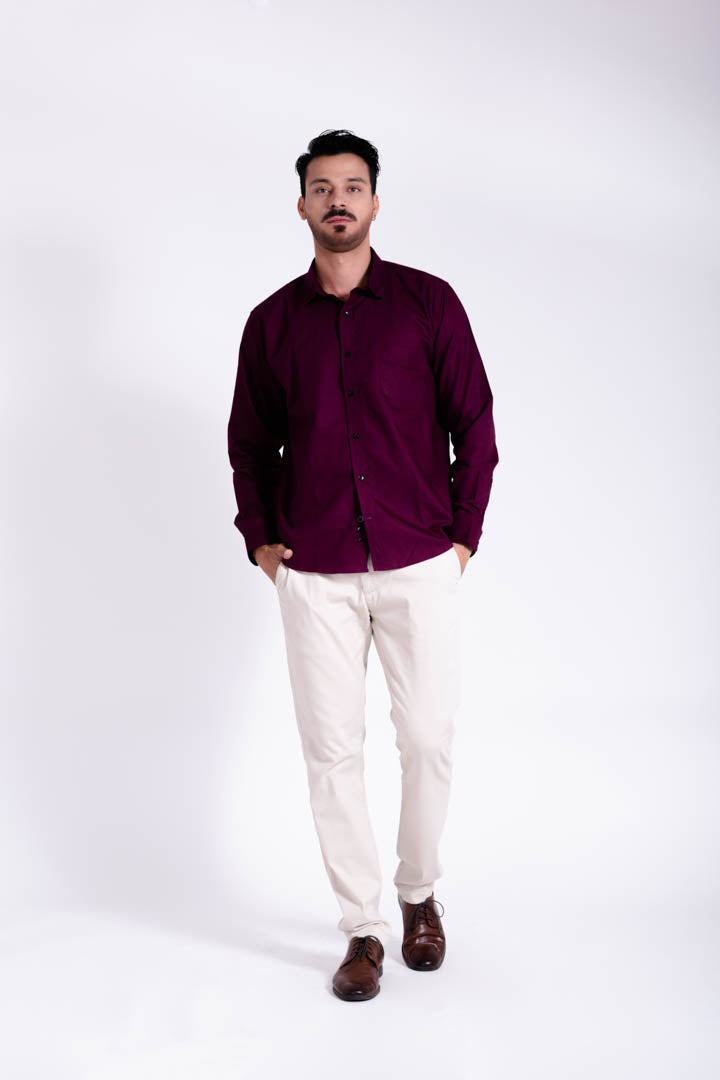 Camisa Vino Regular Fit