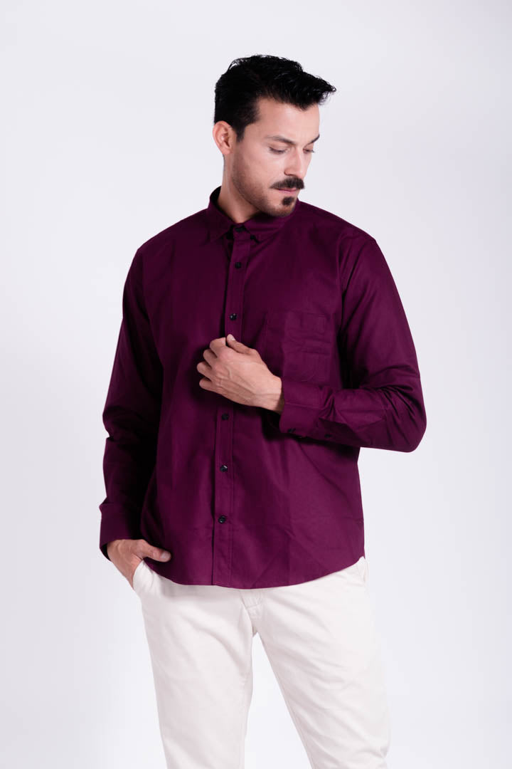 Camisa Vino Regular Fit