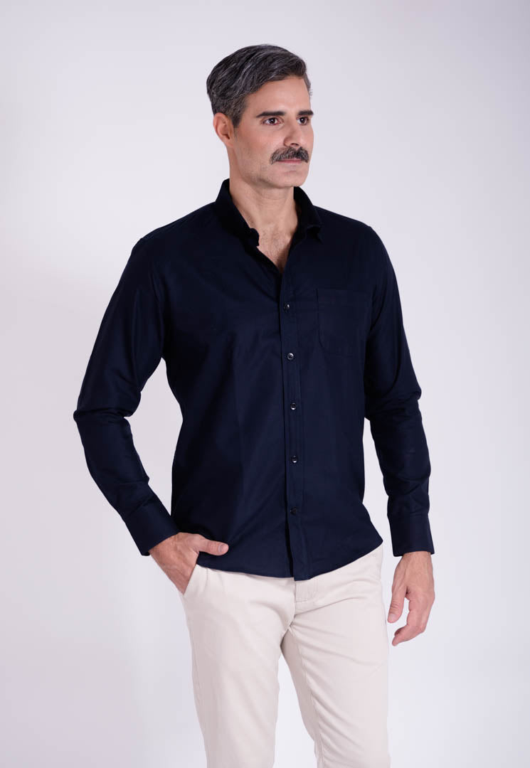 Camisa Azul Marino Regular Fit
