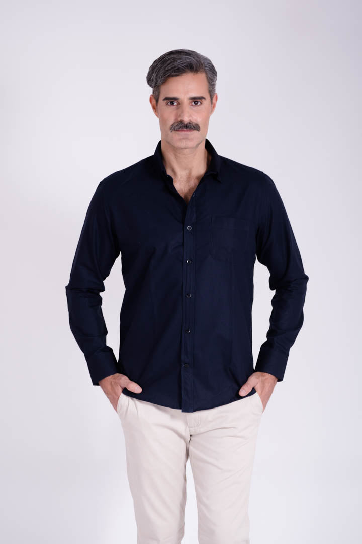 Camisa Azul Marino Regular Fit