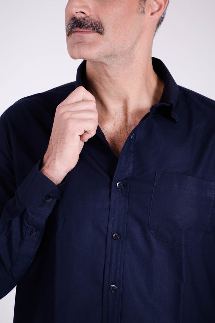 Camisa Azul Marino Regular Fit