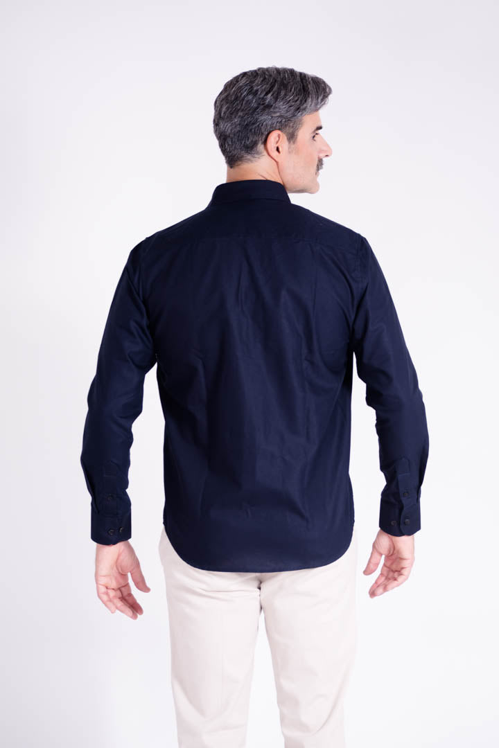 Camisa Azul Marino Regular Fit